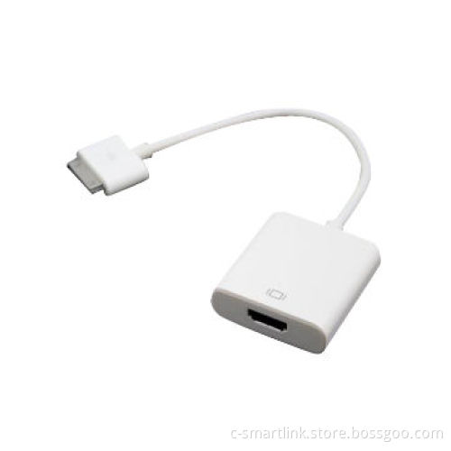 Apple to HDMI Adapter, 30-pin Dock Male to HDMI Female